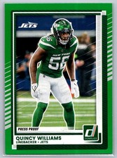 💎2025 Donruss Football Press Proofs Green #157 Quincy Williams - Jets💎