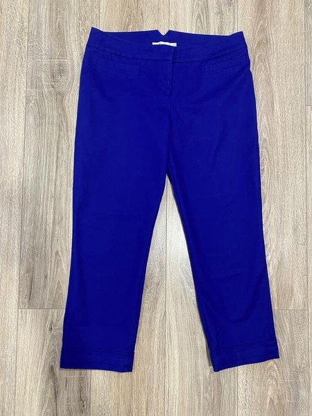 Women Karen Millen Trousers Navy Viscose 38