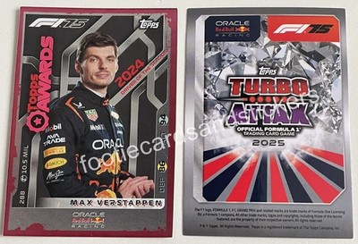 #288 Max Verstappen Topps Awards PINK PARALLEL Topps   F1 Turbo Attax 2025
