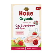Holle Organic Milk Cereal with Oat Strawberry Apple 250g German 6 Months