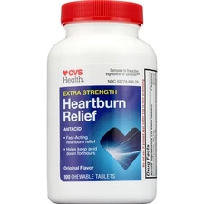 Extra Strength Heartburn Relief 100 Chewable Tabs  Exp  08/2026