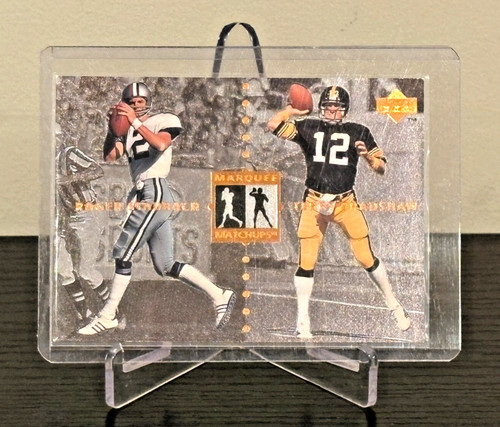 Roger Staubach, Terry Bradshaw #MM25 1997 Upper Deck Legends Marquee Matchups card
