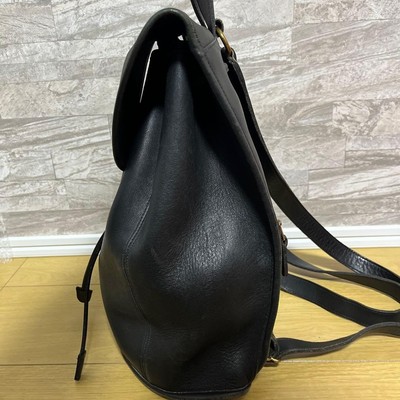Rare vintage Coach 9943 Leather Backpack USA Made Turn lock Drawstring classic Coach 9943 LARGE Vintage Black Leather Drawstring Backpack w  main image 2