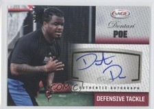 2012 SAGE Auto Auto Red Dontari Poe #A40 Auto 8o8