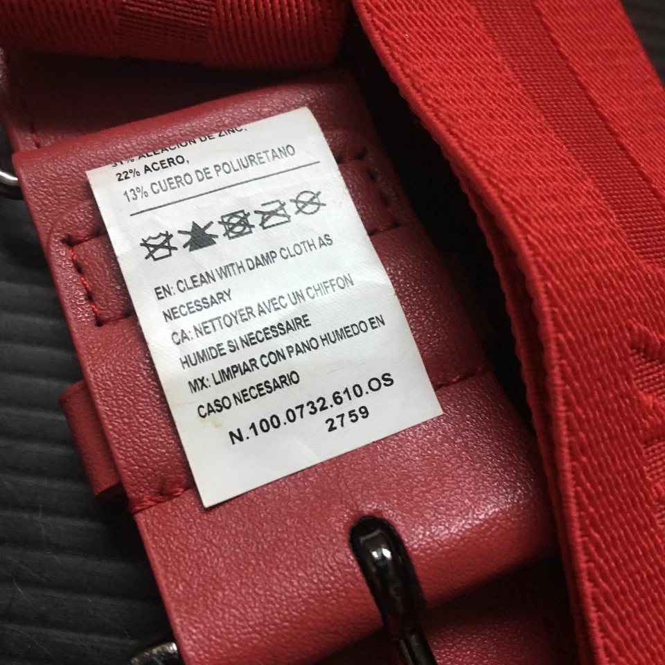 Nike Elegante Cinturón Elástico Rojo Cuero PU y Poliéster Combo Diseño Talla Única Foto 3 de 4