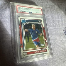 Cavan Sullivan 2024-25 Donruss FIFA #154 Optic Holo Rated Rookie RC - PSA 9