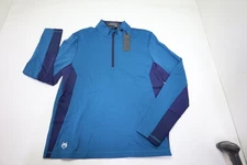 Greyson Sequoia 1/4 Zip Pullover Mens Size Medium Sea Turtle 690B 01257020 New