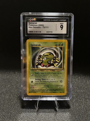 Spinarak 75/111 Neo Genesis Regular CGC 9 - Picture 1 of 2