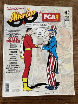 ALTER EGO Comic Magazine Issue #147 July 2017 Otto Binder Captain Marvel FN/VF