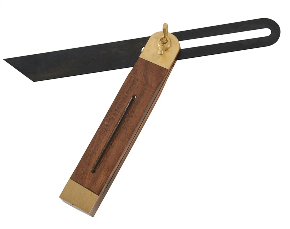 230mm Carpenters Adjustable Sliding Bevel Gauge Try Square Wood Marking Tool