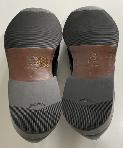 JOSS Herren Handmade In Italy Schwarz Leder Slipper Halbschuhe Schuhe Größe UK 9 EU 43 - Bild 18 von 23