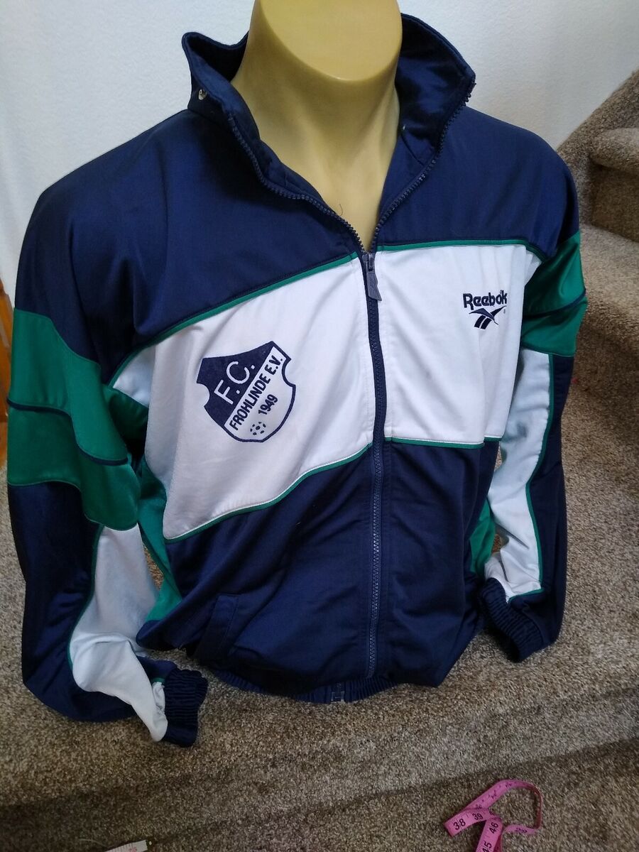 Vintage Reebok Track Jacket Green Men's XL Full Zip | eBay Vintage Reebok Track Jacket Green Men's XL Full Zip | eBay