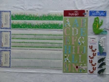 Flowers Frogs Chipmunks Turtles Lily Hop Scotch Scrapbooking Set  