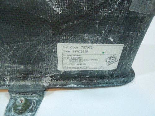 FERRARI 488 PISTA 488 SPIDER CARBON FIBER COMPLETE RH AIR OUTLET DUCT OEM NEW - Picture 11 of 11