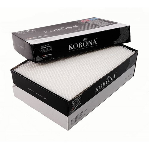 Korona Tubetti Slim 6.8mm – 4x1000 Sigarette Vuote (4000 Tubes Totali) - Zdjęcie 2 z 3