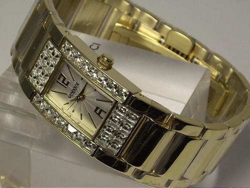 Vendoux watch all ipg gold stainless steel swarovski md19050 womens new 3 atm - Picture 3 of 6