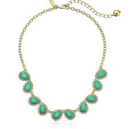 Kate Spade New York Balloon Bouquet Green Collar Gold-Plated Neclace - Picture 2 of 4