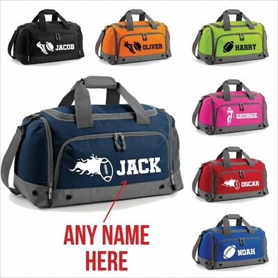 AKA TEXTILE Personalisierte Rugby Reisetasche individuell Kinder Schule PE Sport Gym Schuh Kit Tasche