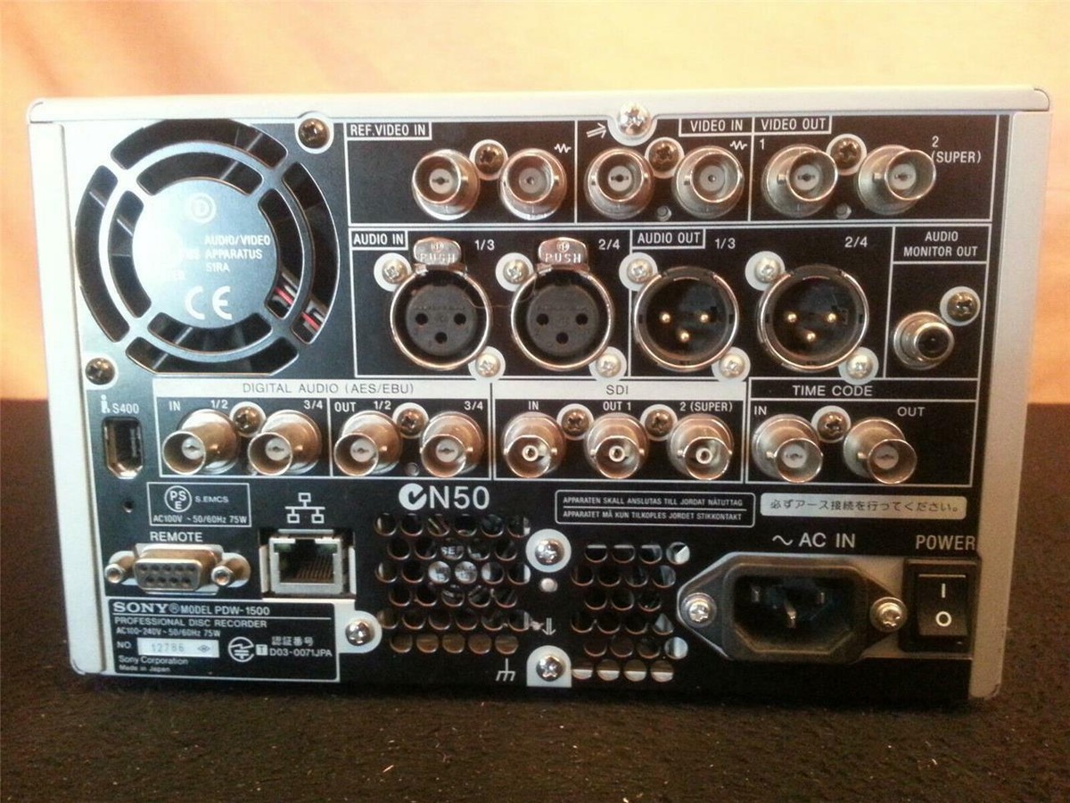 SONY PDW-1500 Professional Disc Recorder XDCAM DVCAM MPEG IMX | eBay