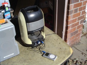 sharper image powered subwoofer