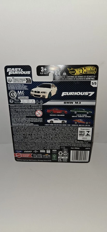 BMW M3 1/64 HOT WHEELS REAL RIDERS FAST & FURIOUS PREMIUM 5/5 BLANCO Foto 2 de 2