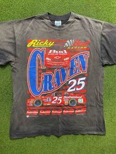 1997 Ricky Craven - Budweiser Racing - Vintage NASCAR T-Shirt XL 