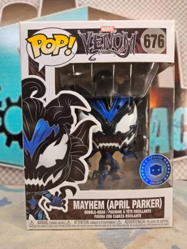 MAYHEM (April Parker) - Funko Pop #676 - Pop in a Box Exclusivo - Venom - p146