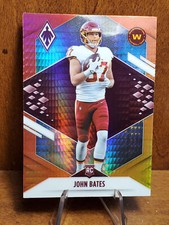 John Bates Washington Commanders 2021 Phoenix Fire Burst Prizm Parallel Rookie