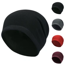Mens Winter Fleece Beanie Watch Skull Cap Ski Warm Liner Hat for Cold Weather US