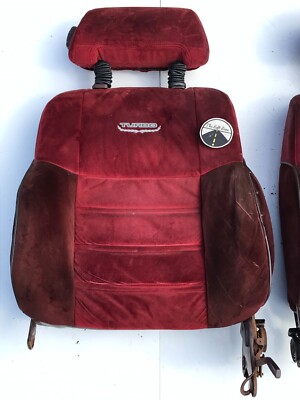 1986 Nissan 300ZX Z31 Turbo Red Seats Upper Front LH RH Set | eBay