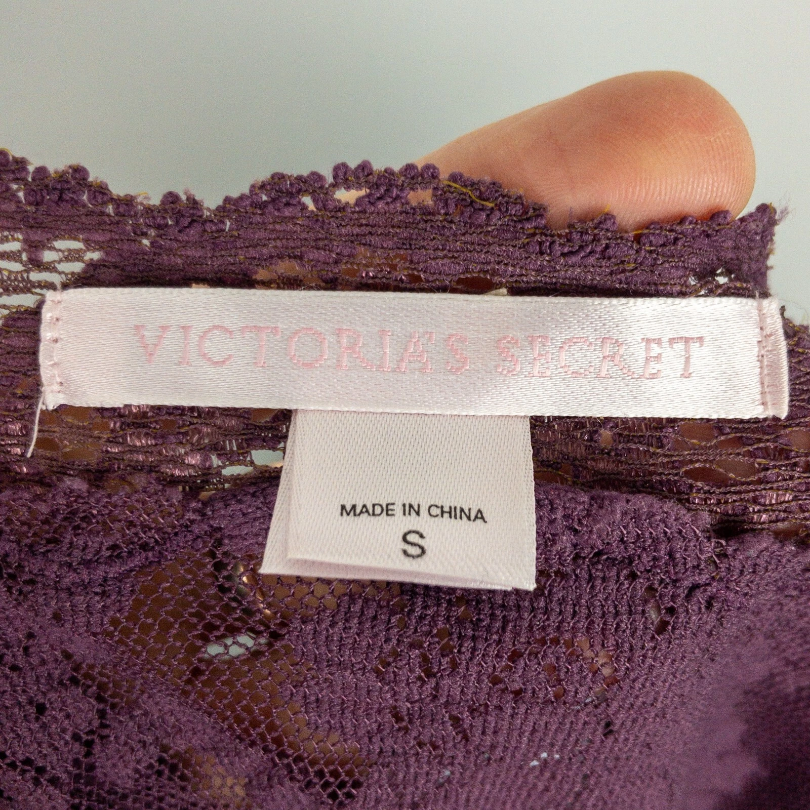 UNDERCOVER Abito vintage Victorias Secret donna piccolo rosso viola Y2k grunge gotico pizzo trasparente