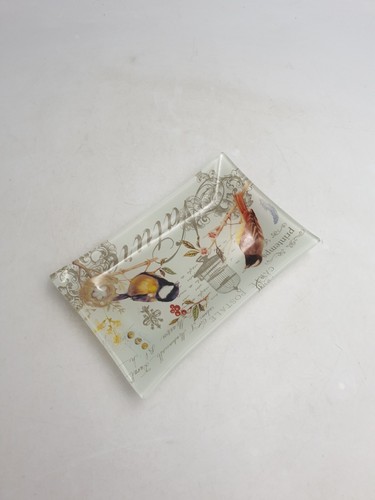 Stow Green Fine Quality Glass Plate Tray Dish Dish "Songbirds" Rectangular BNIB - Picture 5 of 12