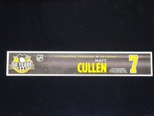 MATT CULLEN 16'17 Pittsburgh Penguins Home Locker Room Game Used NAMEPLATE