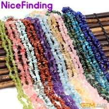1 Strands 5-8mm Chips Freeform Nugget Stone Beads For Jewelry Making 34" DIY