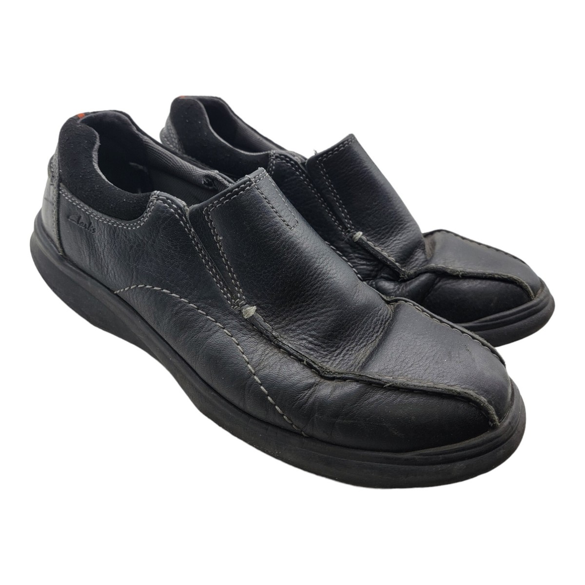 Clarks men’s leather shoes. 10.5 size. Clarks Lorsen Edge Brown Leather Sneakers Men main image 3