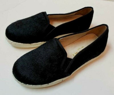 New Beautiful Designer ANAIS & I Kids Black Pony Fur Sneaker/Shoes 