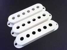 True Custom Shop  White 52mm Pickup Covers fits Fender Stratocaster Strat