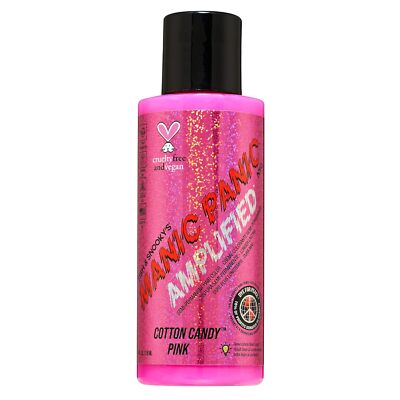 MANIC PANIC Cotton Candy Pink Hair Color - Amplified Semi Permanent Hair Dye 4oz