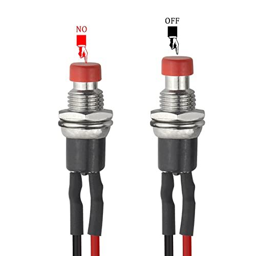 20PCS 7mm Round Momentary Push Button Switch 2 Pin On Off Spst Normal ...