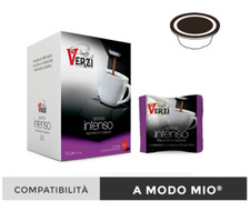 100 Capsule Caffè Verzì Miscela Aroma Intenso Compatibili A Modo Mio 100% Verzi