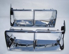 Puertas faros cromados tipo T Buick Regal 1984-1987. Par de biseles de faros