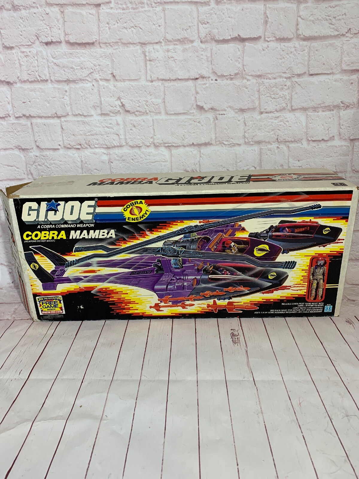 G.I. Joe Cobra Mamba Complete With The Original Plastic Factory Sealed Parts G.I. Joe Cobra Mamba Complete With The Original Plastic Factory Sealed Parts