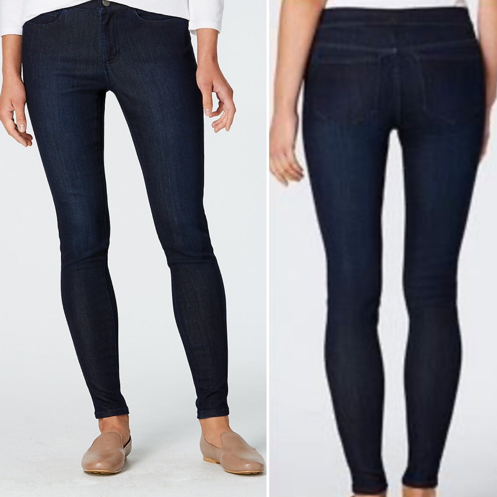 J. Jill Denim Women's 10 5-Pocket Leggings Dark Wash Skinny Jeans Jegging |  eBay