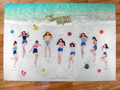TWICE サイン入り ポスター Summer Nights TWICE - SUMMER NIGHTS (B VER.) [ORIGINAL POSTER] *NEW* K-POP | eBay