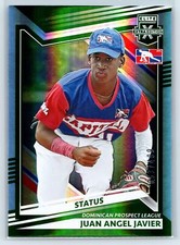 Juan Angel Javier 2022 Panini Elite Extra Edition Status Green SN #/499