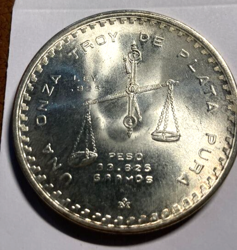 elf Mexico 1 Onza 1979 Mint Press Silver  M49b.4 - Picture 2 of 2