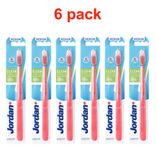 6 x JORDAN CLEAN SMILE Toothbrush, medium soft