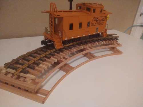 G Scale R1 curved Low Boy 2" high Model Train Garden Trestle For USA LGB MTH - Picture 10 of 11