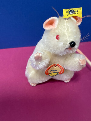 Steiff Vintage Toy Germany Beep Mouse Mouse White Red Red Eye Eye 2174/08