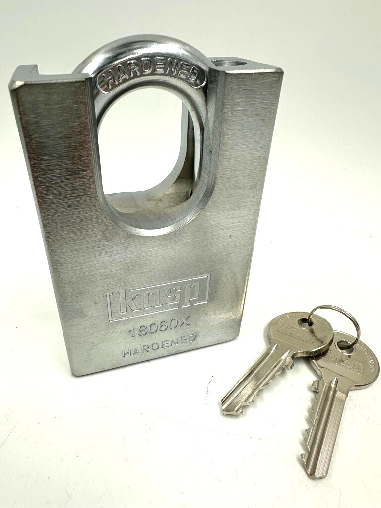 KASP  K18060XD HARDENED STEEL 60mm High Security Padlock Closed Shackle